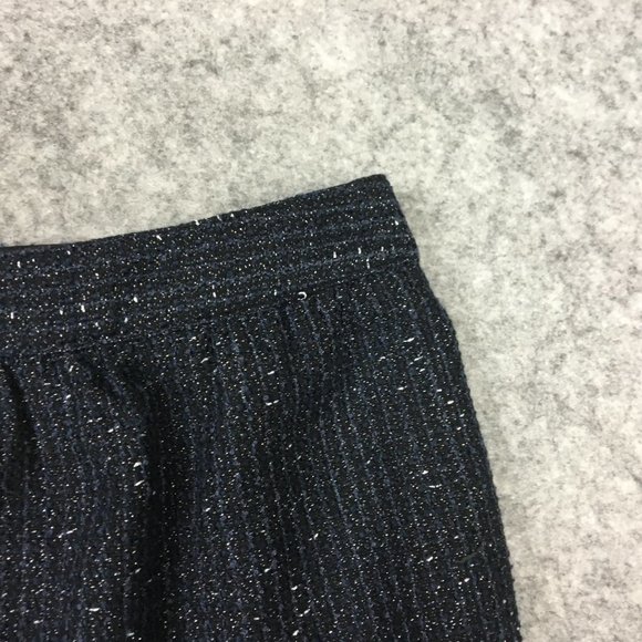 LOFT Skirt 6 Wool Blend Black Tweed Lined Pockets Career Casual Short Length - Picture 3 of 16